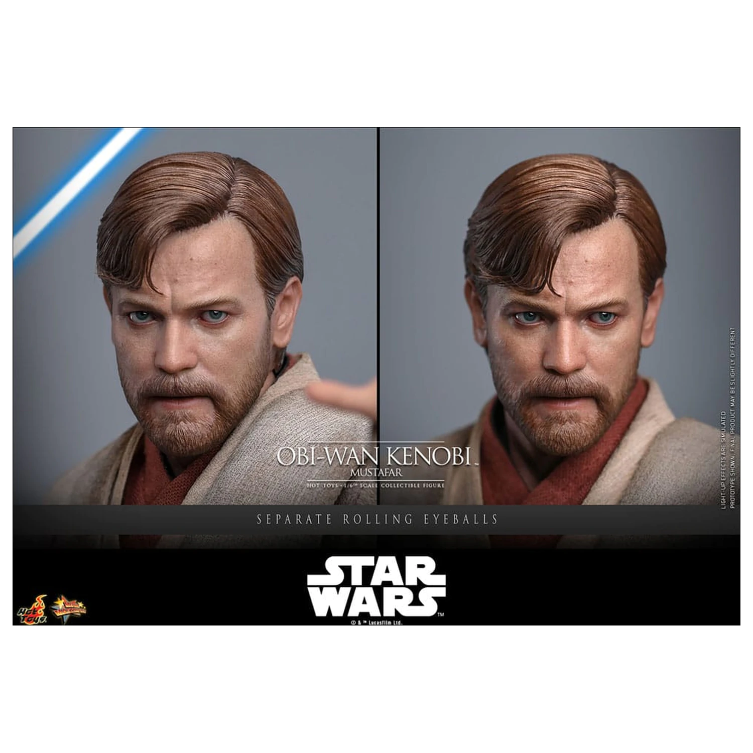 Star Wars: Episode III - Revenge of the Sith Movie Masterpiece Action Figure 1/6 Obi-Wan Kenobi (Mustafar) 31 cm product photo