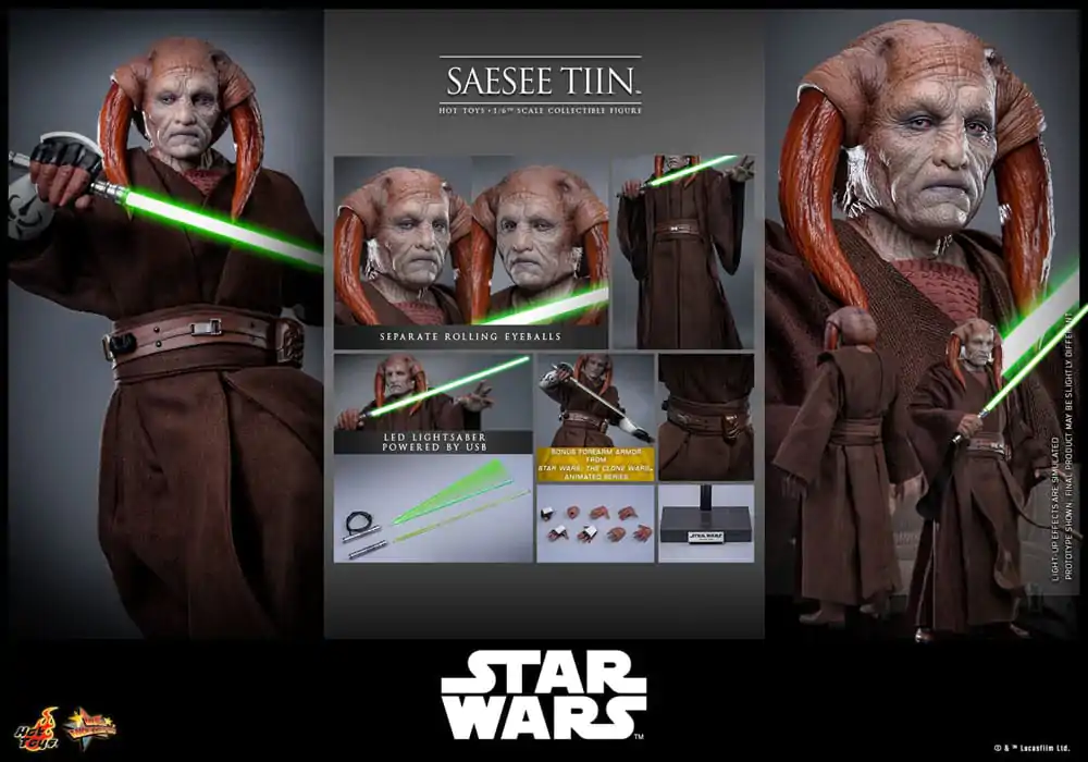Star Wars: Episode III - Revenge of the Sith Movie Masterpiece Action Figure 1/6 Saesee Tiin 31 cm product photo