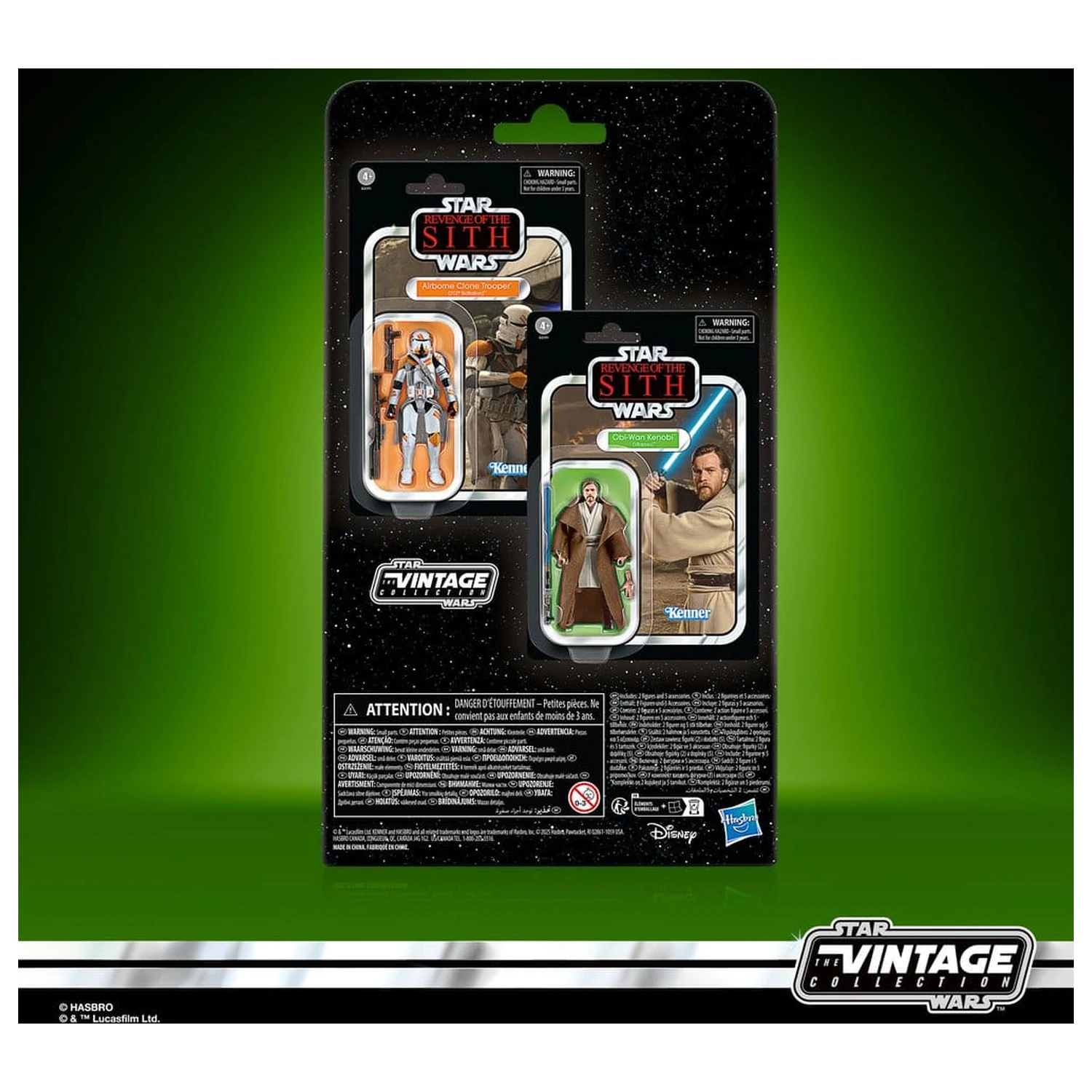 Star Wars Episode III Vintage Collection Action Figure 2-Pack Obi-Wan Kenobi & Airborne Clone Trooper 10 cm product photo