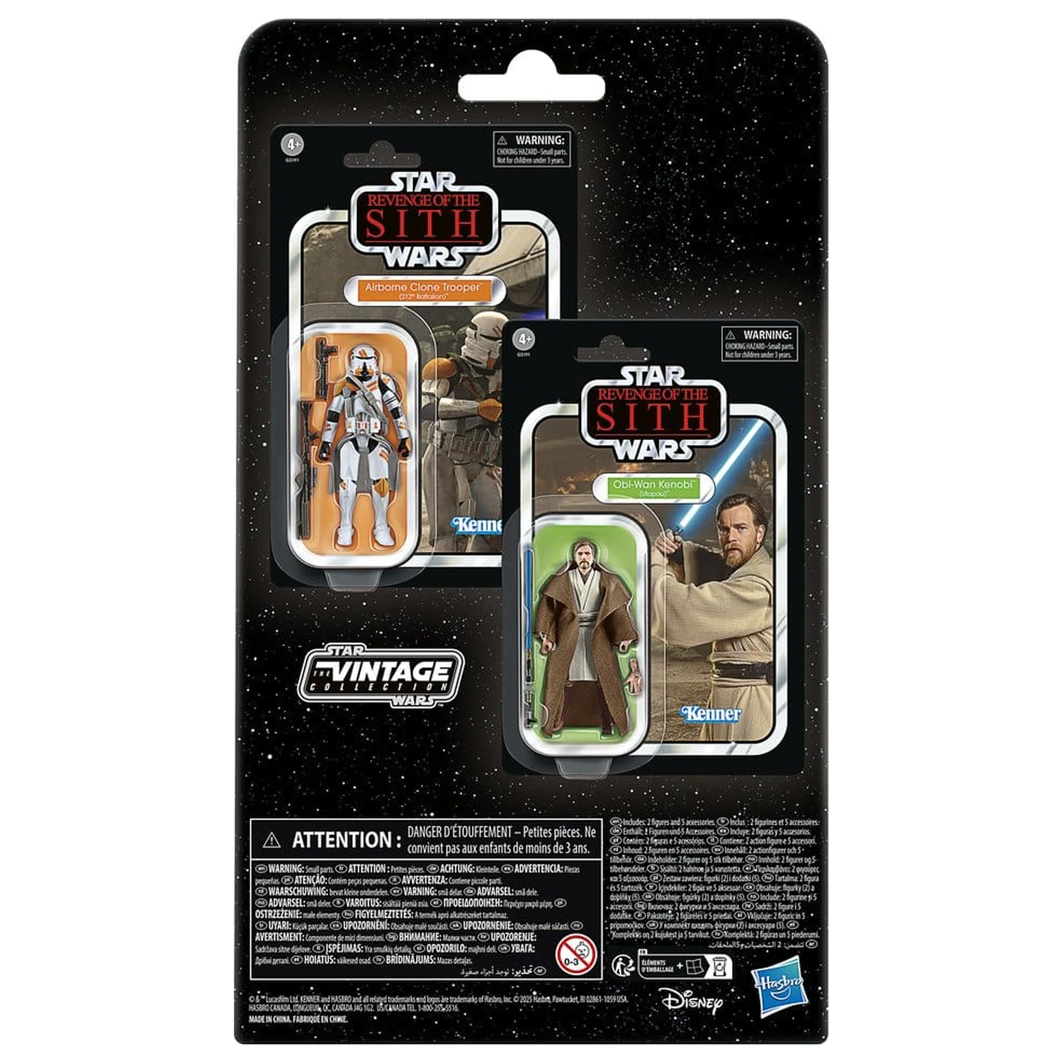 Star Wars Episode III Vintage Collection Action Figure 2-Pack Obi-Wan Kenobi & Airborne Clone Trooper 10 cm product photo