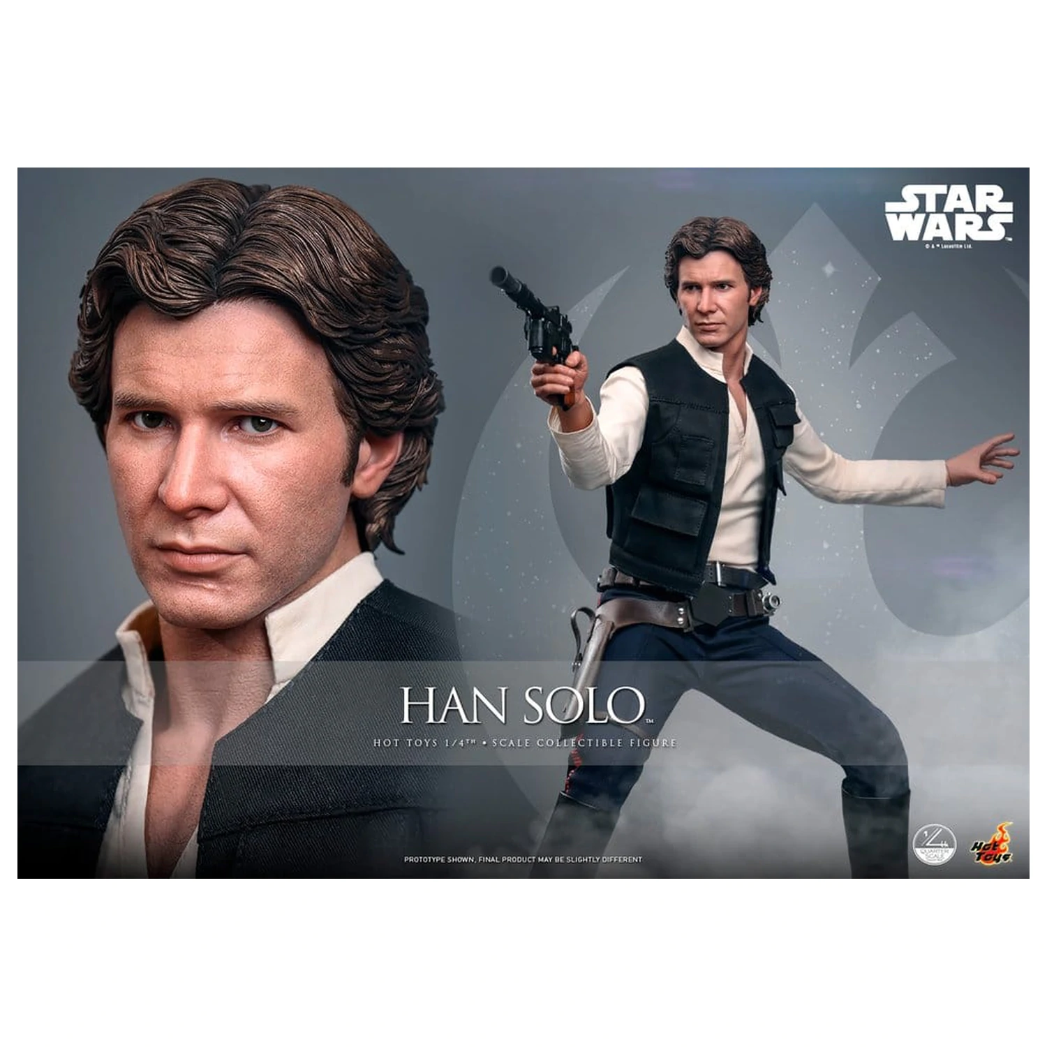 Star Wars Episode IV Action Figure 1/4 Han Solo 46  cm product photo