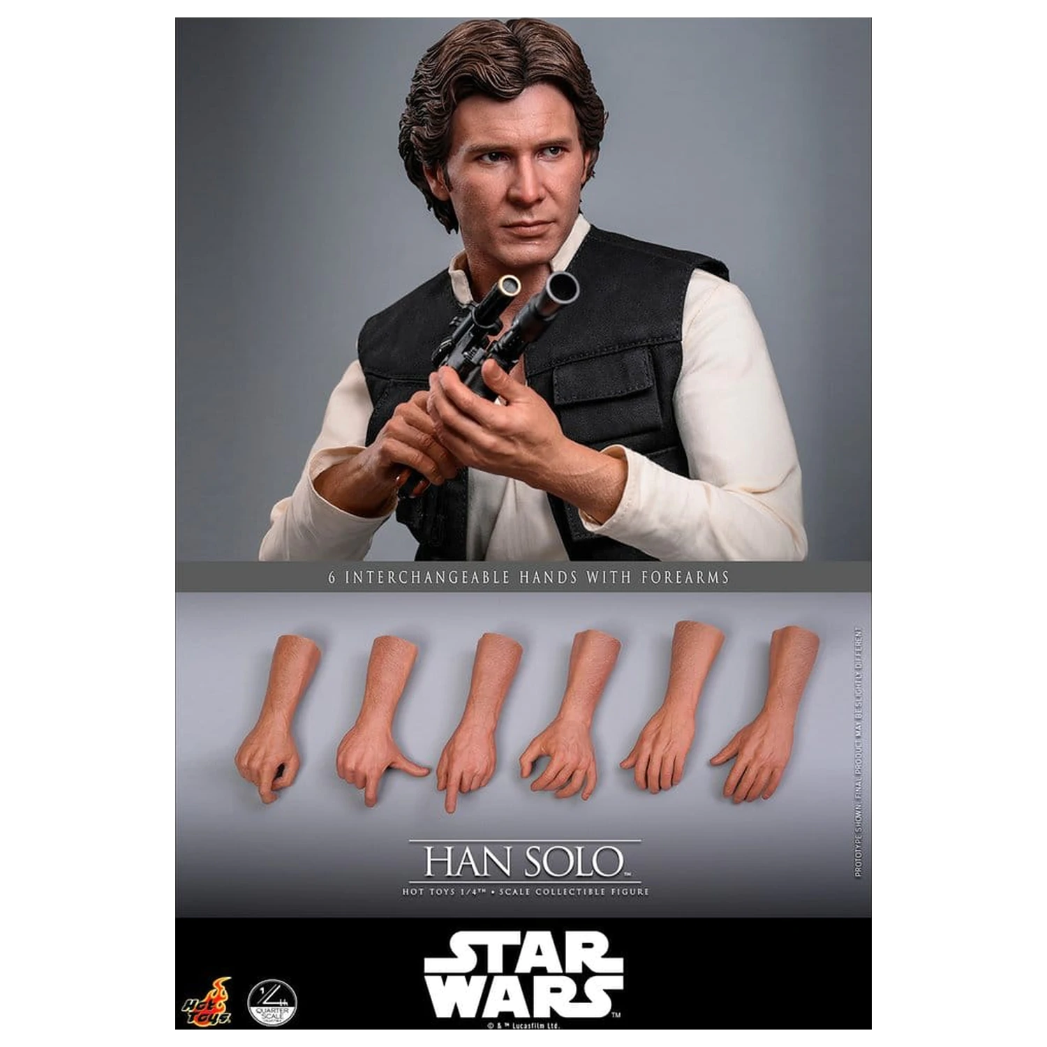 Star Wars Episode IV Action Figure 1/4 Han Solo 46  cm product photo