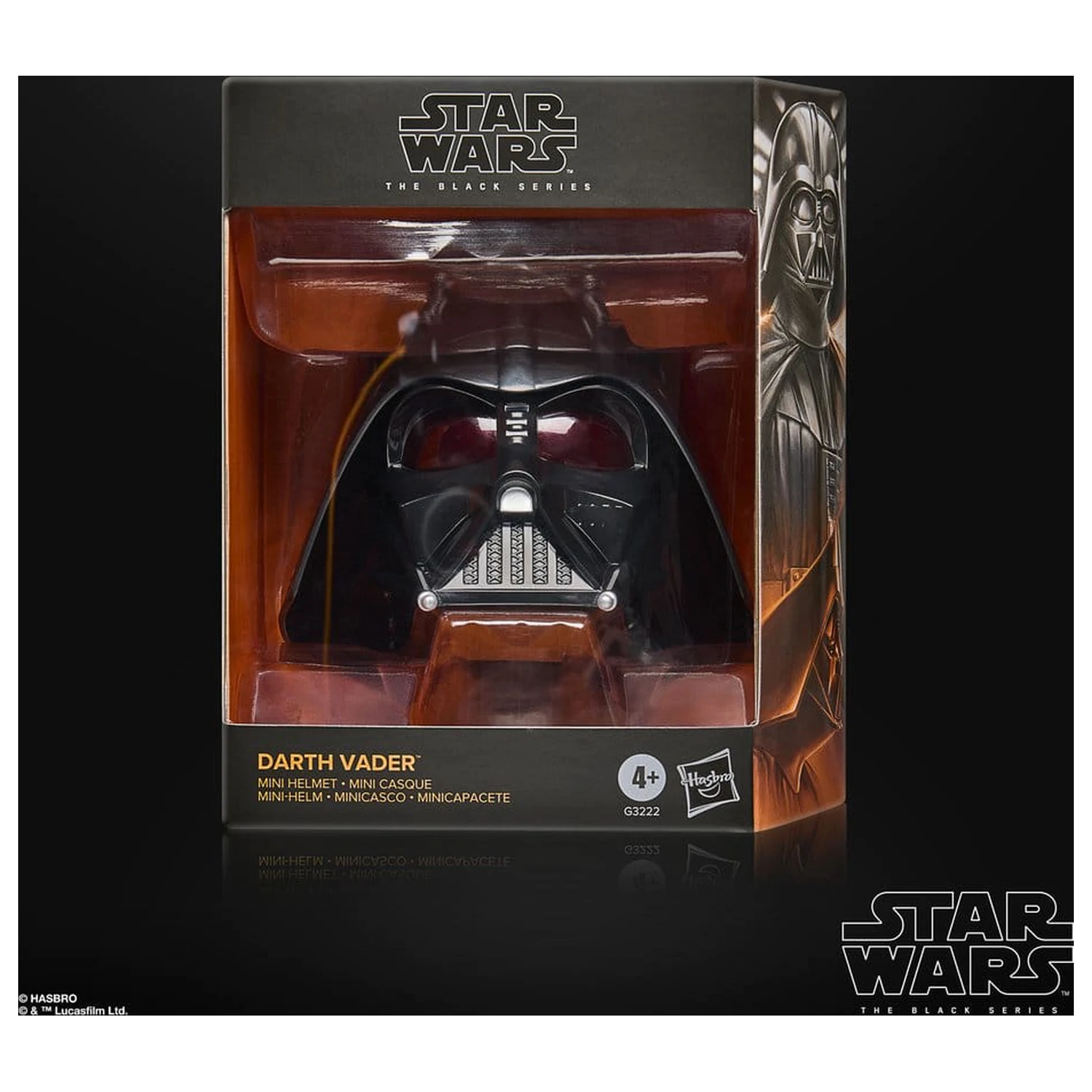 Star Wars Episode IV Black Series Mini Helmet Darth Vader 15 cm product photo