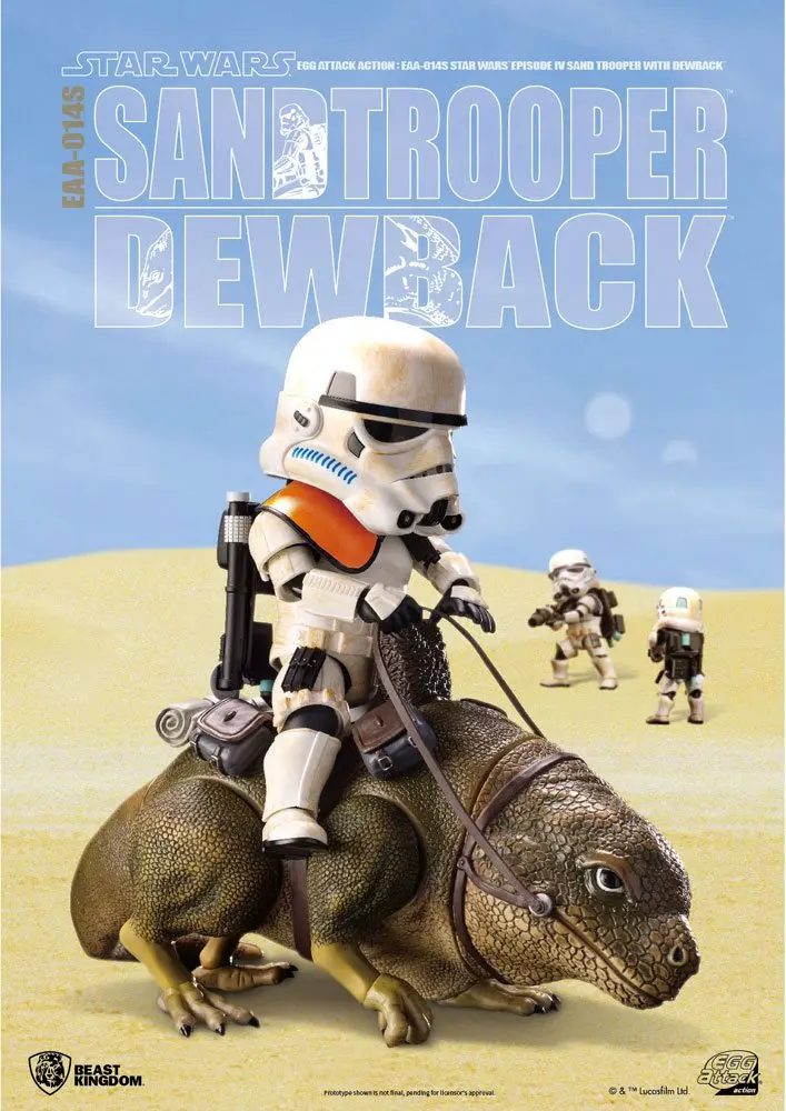 Star Wars Episode IV Egg Attack Action Figure 2-pack Dewback & Sandtrooper 9/15 cm product photo