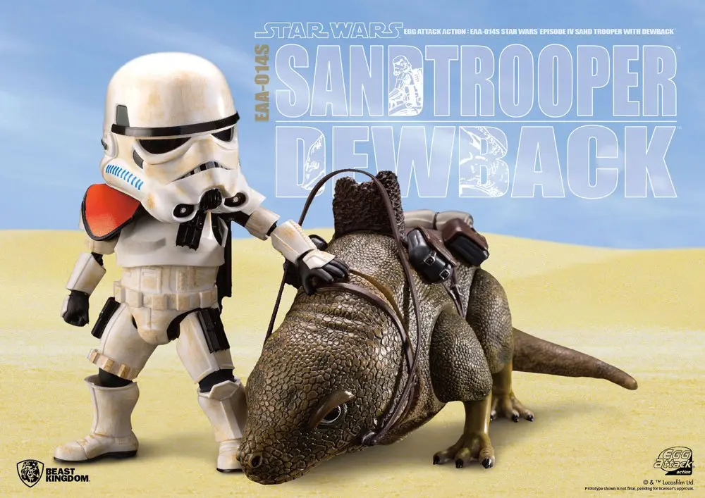 Star Wars Episode IV Egg Attack Action Figure 2-pack Dewback & Sandtrooper 9/15 cm product photo