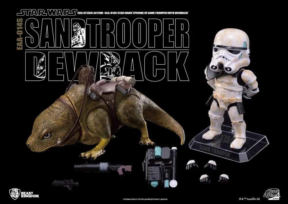 Star Wars Episode IV Egg Attack Action Figure 2-pack Dewback & Sandtrooper 9/15 cm product photo