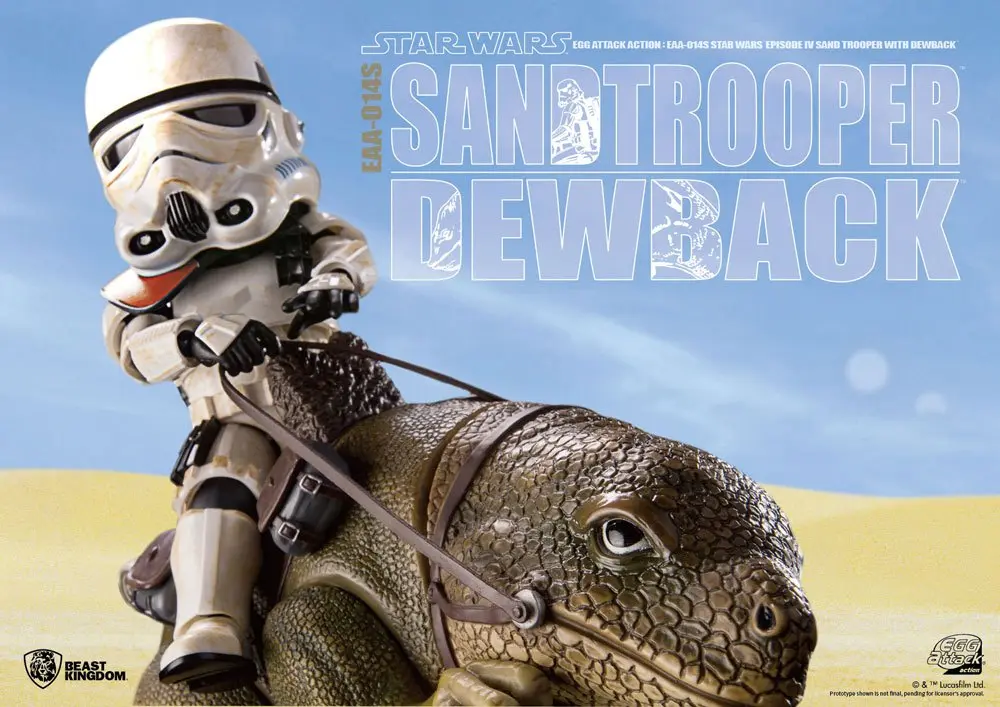 Star Wars Episode IV Egg Attack Action Figure 2-pack Dewback & Sandtrooper 9/15 cm product photo