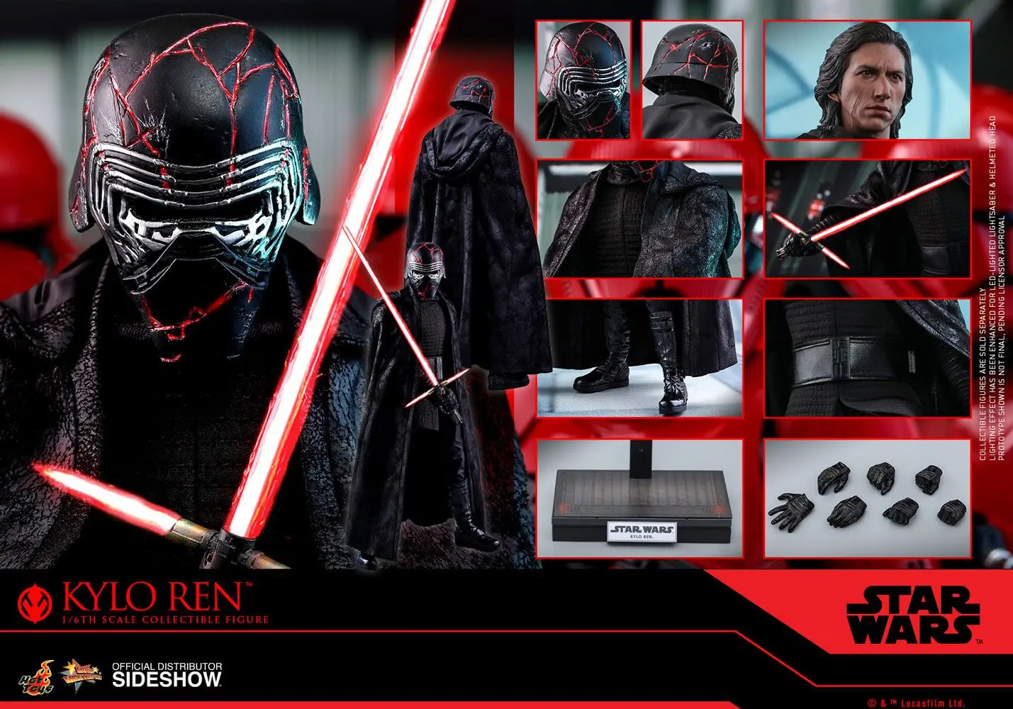 Star Wars Episode IX Movie Masterpiece Action Figure 1/6 Kylo Ren 33 cm product photo