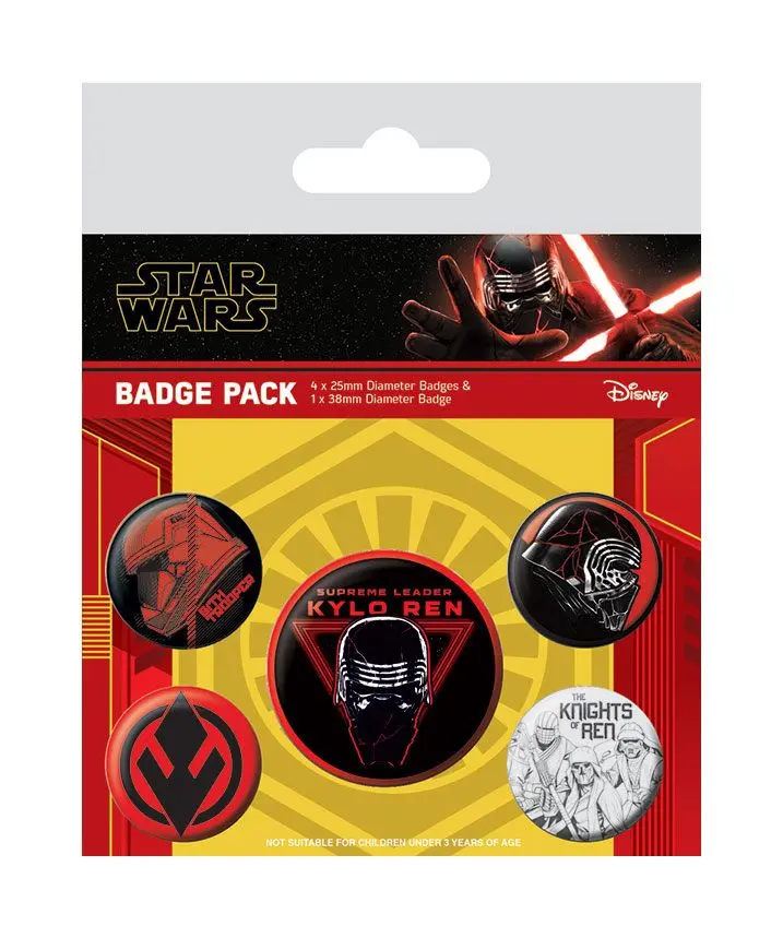 Star Wars Episode IX Pin-Back Buttons 5-Pack Sith product photo