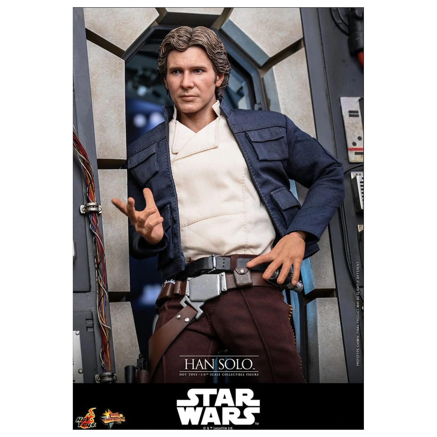Star Wars Episode V Movie Masterpiece Action Figure 1/6 Han Solo 31 cm product photo