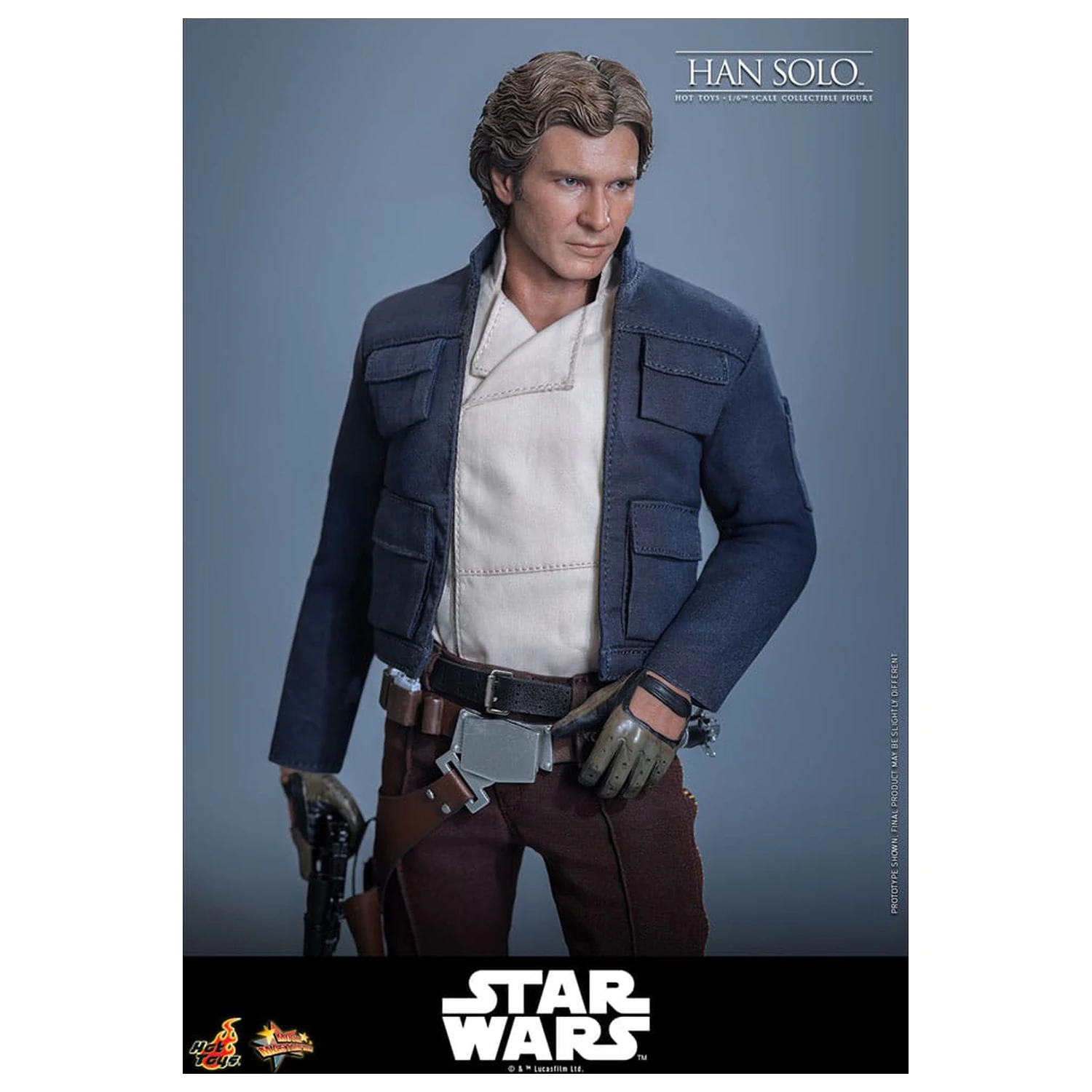Star Wars Episode V Movie Masterpiece Action Figure 1/6 Han Solo 31 cm product photo