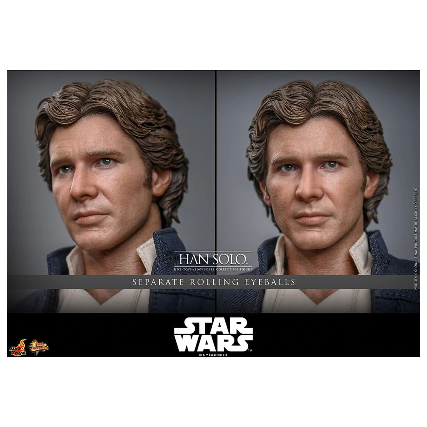 Star Wars Episode V Movie Masterpiece Action Figure 1/6 Han Solo 31 cm product photo