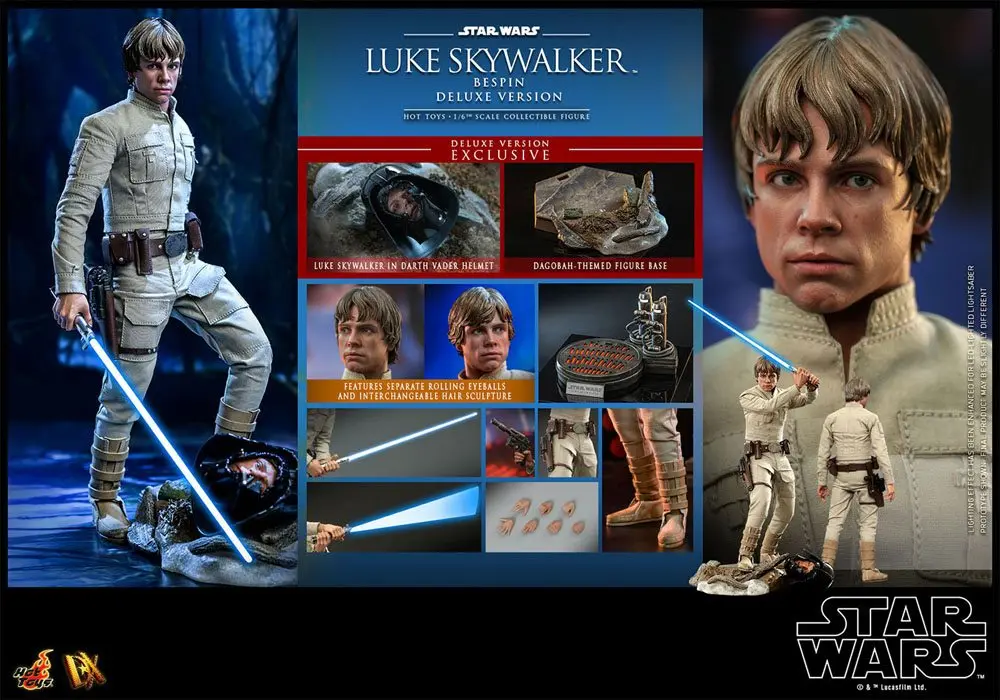 Star Wars Episode V Movie Masterpiece Action Figure 1/6 Luke Skywalker Bespin (Deluxe Version) 28 cm product photo