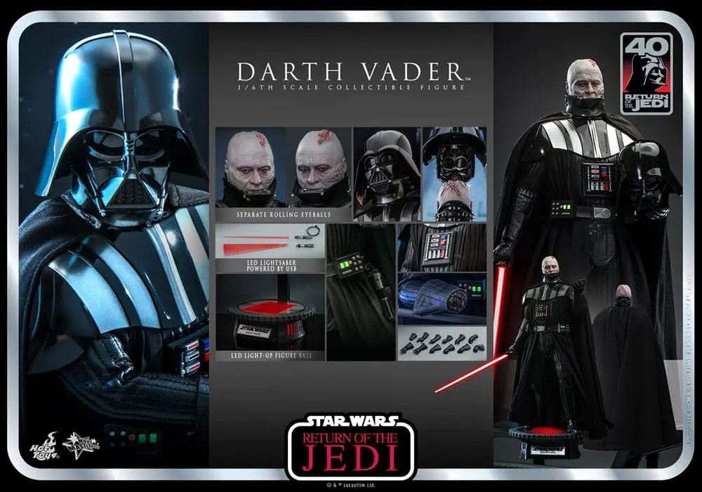 Star Wars: Episode VI 40th Anniversary Action Figure 1/6 Darth Vader 35 cm product photo