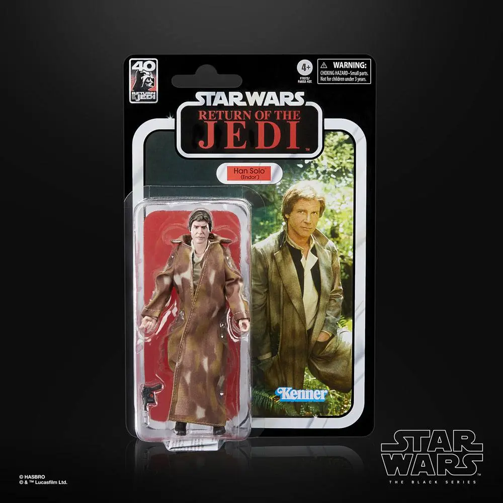 Star Wars Episode VI 40th Anniversary Black Series Action Figure Han Solo (Endor) 15 cm product photo