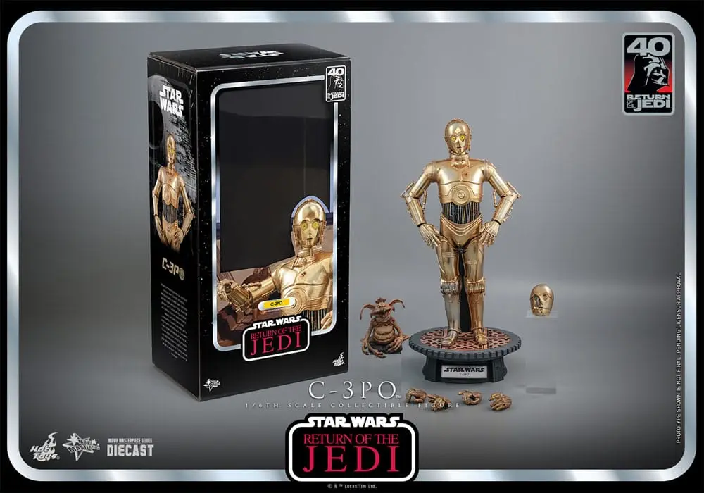 Star Wars: Episode VI 40th Anniversary Action Figure 1/6 C-3PO 29 cm product photo