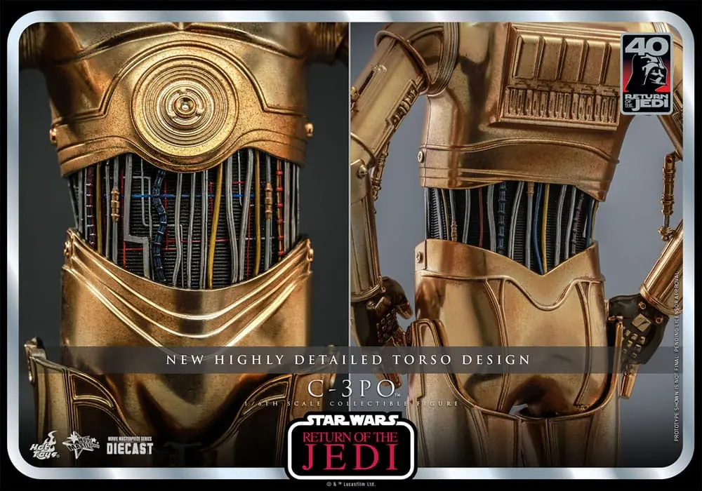 Star Wars: Episode VI 40th Anniversary Action Figure 1/6 C-3PO 29 cm product photo