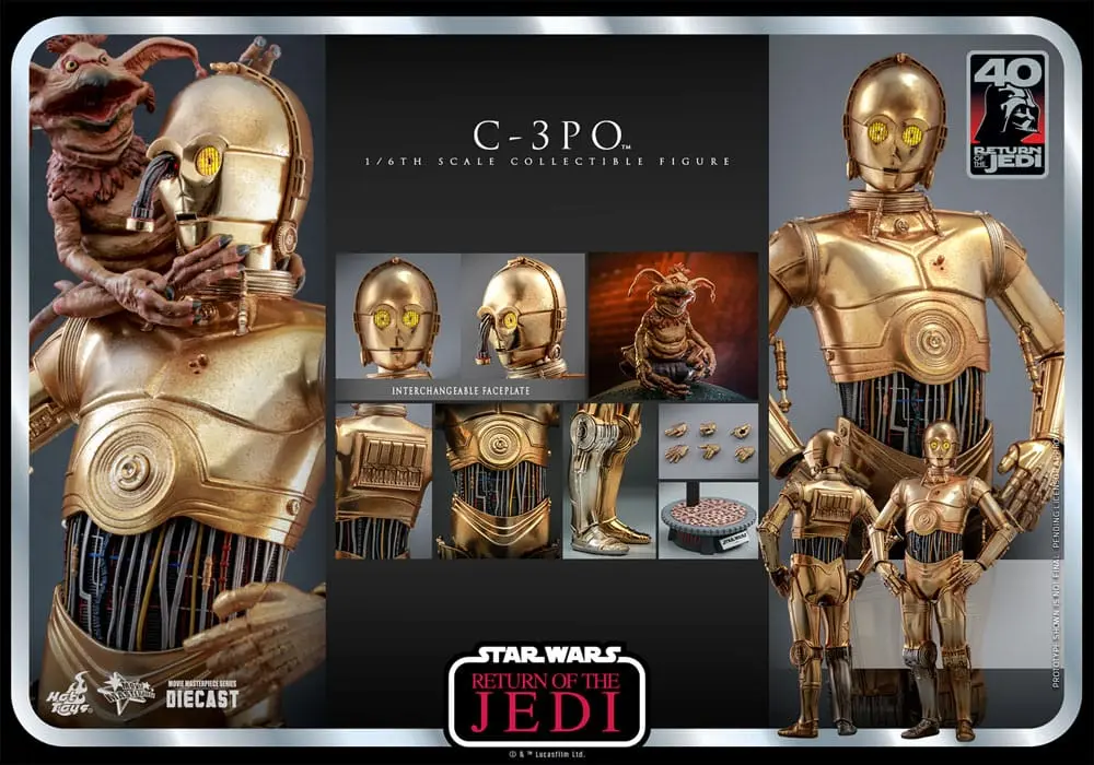 Star Wars: Episode VI 40th Anniversary Action Figure 1/6 C-3PO 29 cm product photo