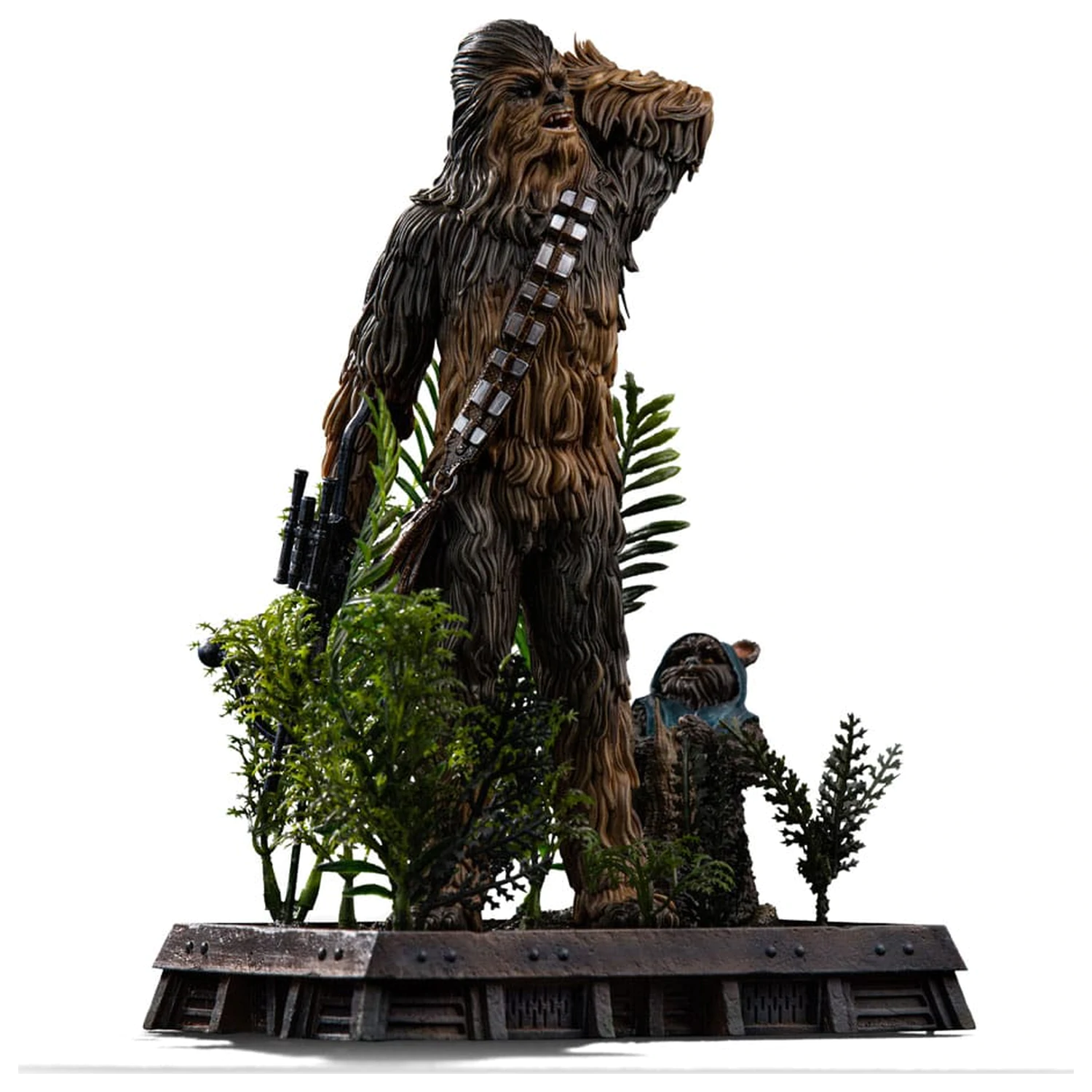 Star Wars Episode VI Art Scale Statue 1/10 Chewbacca and Tokkat 22 cm             product photo