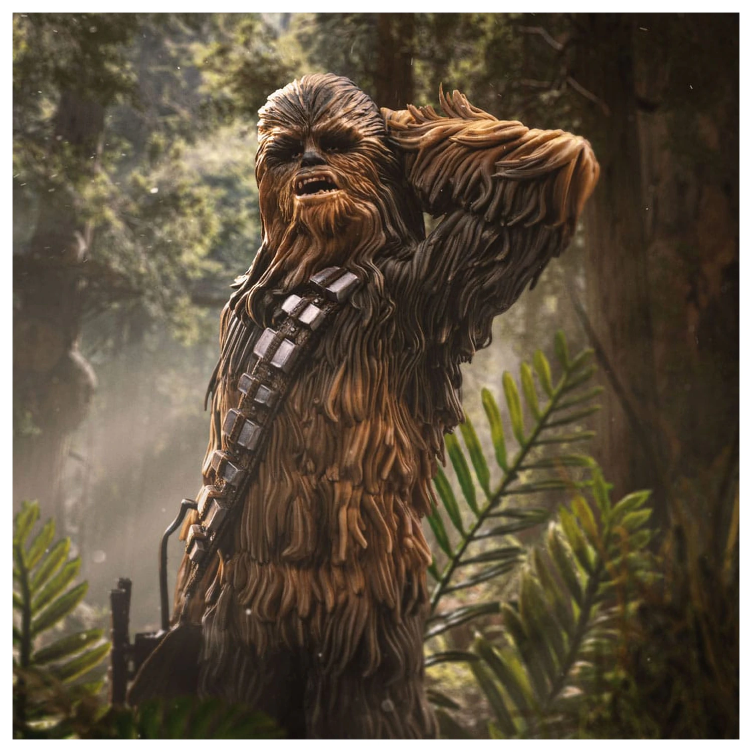 Star Wars Episode VI Art Scale Statue 1/10 Chewbacca and Tokkat 22 cm             product photo