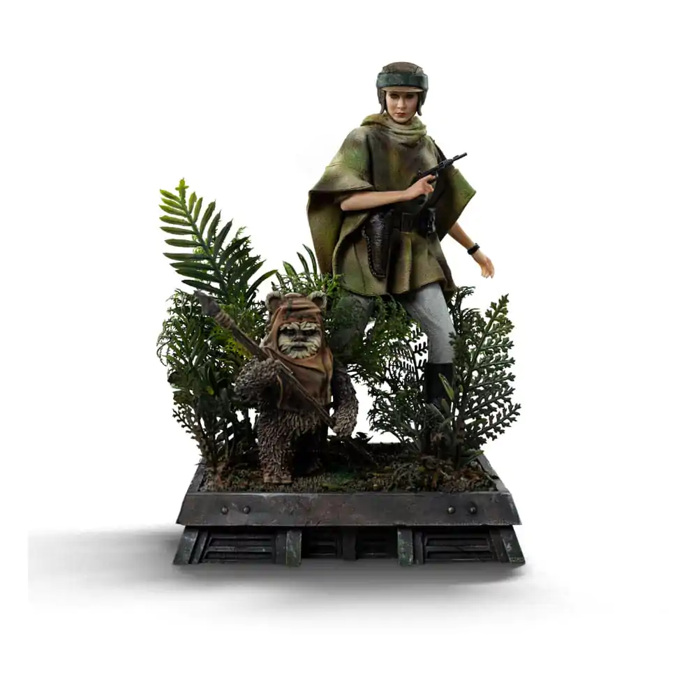 Star Wars Episode VI Art Scale Statue 1/10 Leia and Wicket 21 cm                 product photo