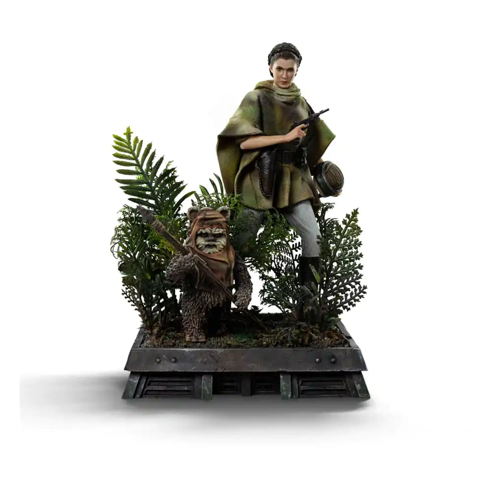 Star Wars Episode VI Art Scale Statue 1/10 Leia and Wicket 21 cm                 product photo