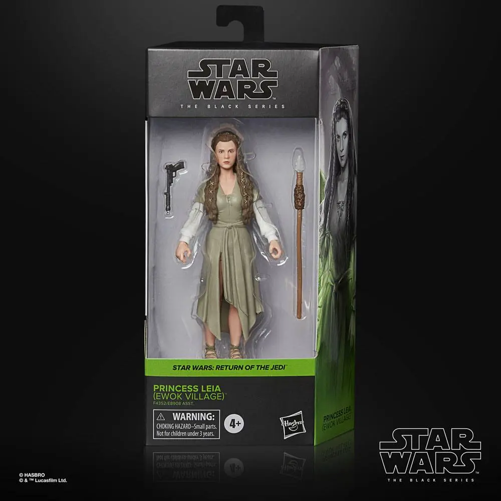 Star Wars Episode VI Black Series Action Figure 2022 Princess Leia (Ewok Village) 15 cm termékfotó