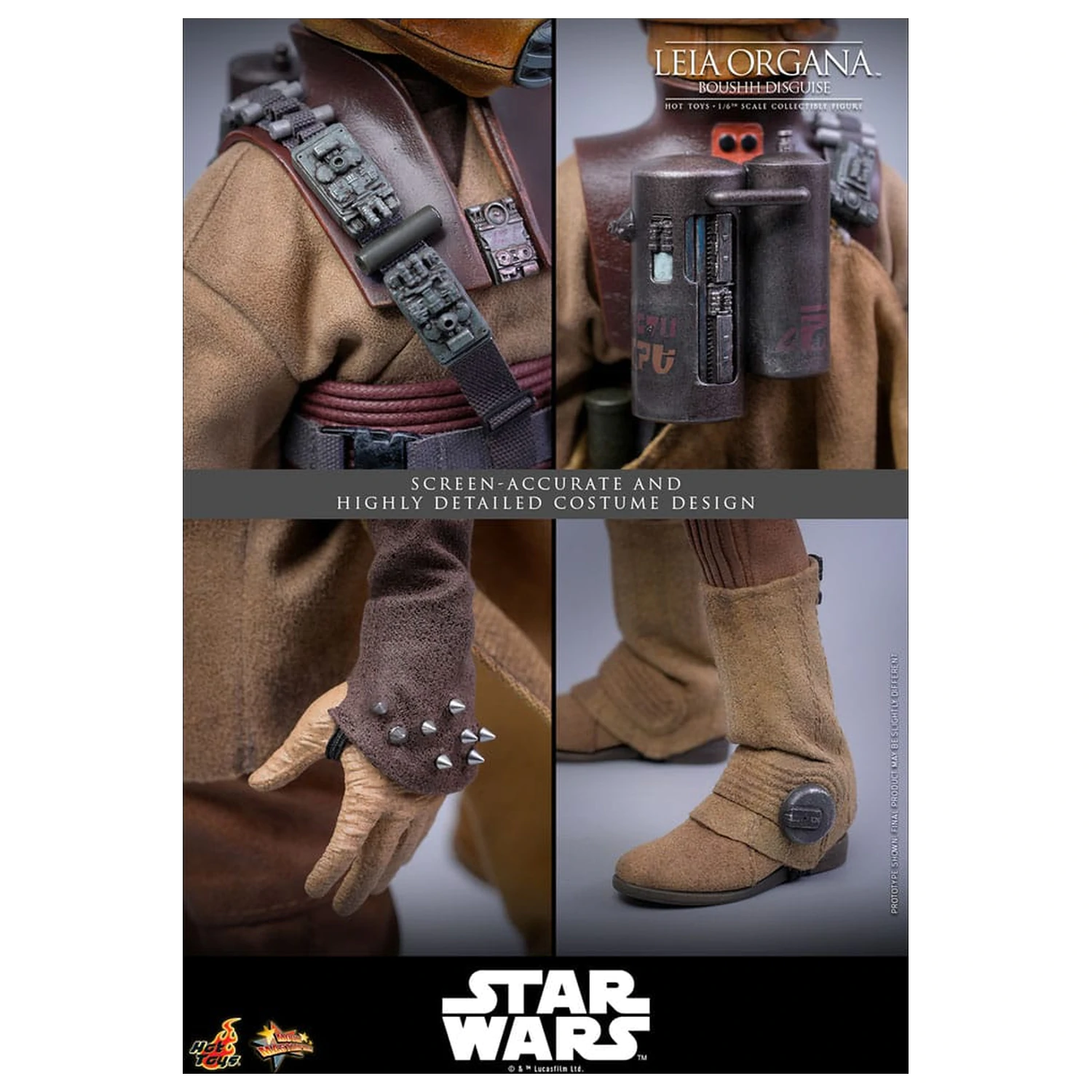 Star Wars Episode VI Movie Masterpiece Action Figure 1/6 Leia Organa (Boushh Disguise) 27 cm product photo