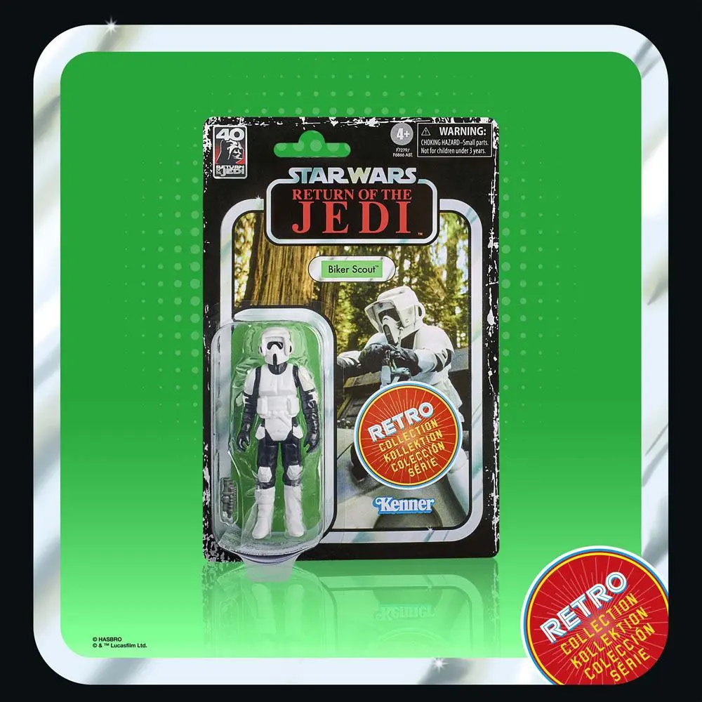 Star Wars Episode VI Retro Collection Action Figure Biker Scout 10 cm product photo