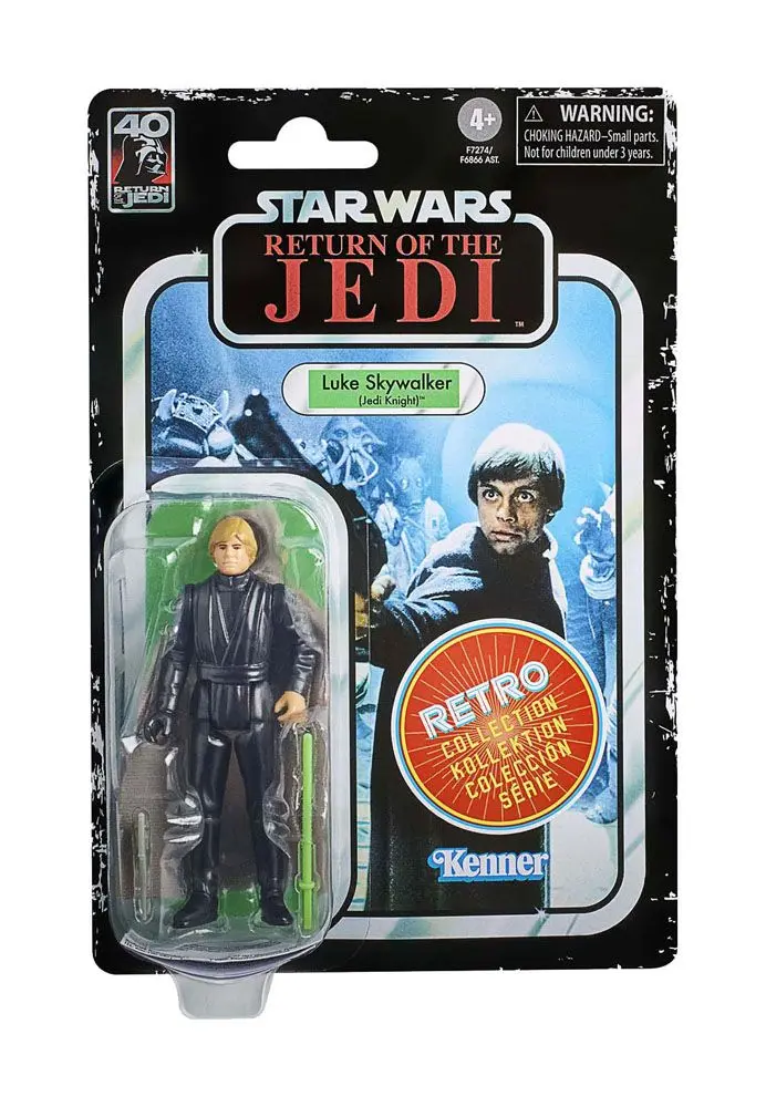Star Wars Episode VI Retro Collection Action Figure Luke Skywalker (Jedi Knight) 10 cm product photo
