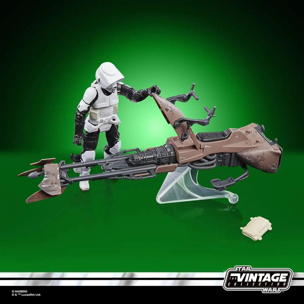 Star Wars Episode VI Vintage Collection Vehicle with Figure Speeder Bike &amp; Scout Trooper product photo