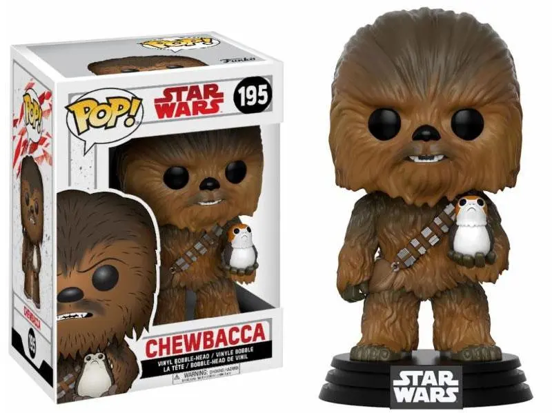 Star Wars Episode VIII POP! Vinyl Bobble-Head Chewbacca & Porg 9 cm termékfotó