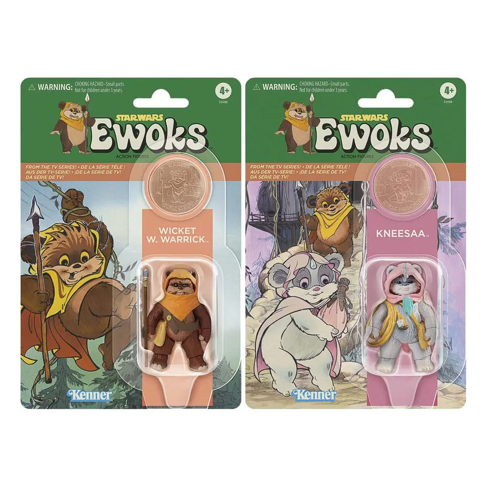 Star Wars: Ewoks Vintage Collection Action Figures Wicket W Warrick & Kneesaa 10 cm product photo