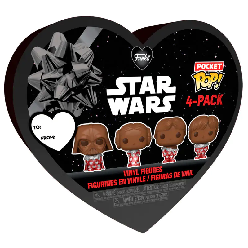 Star Wars Valentines Pocket POP! Vinyl Figure 4-Pack Choc 4 cm product photo