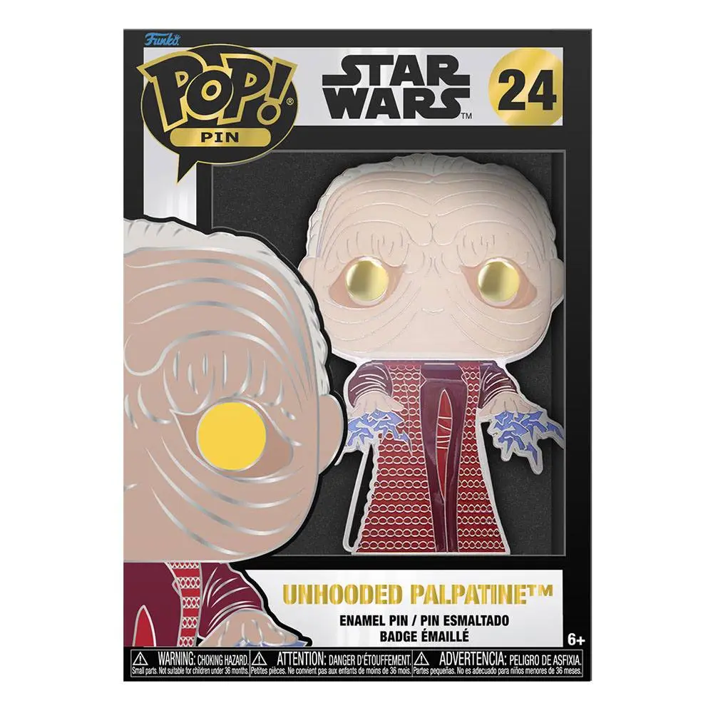 Star Wars POP! Enamel Pin Unhooded Palpatine 10 cm product photo