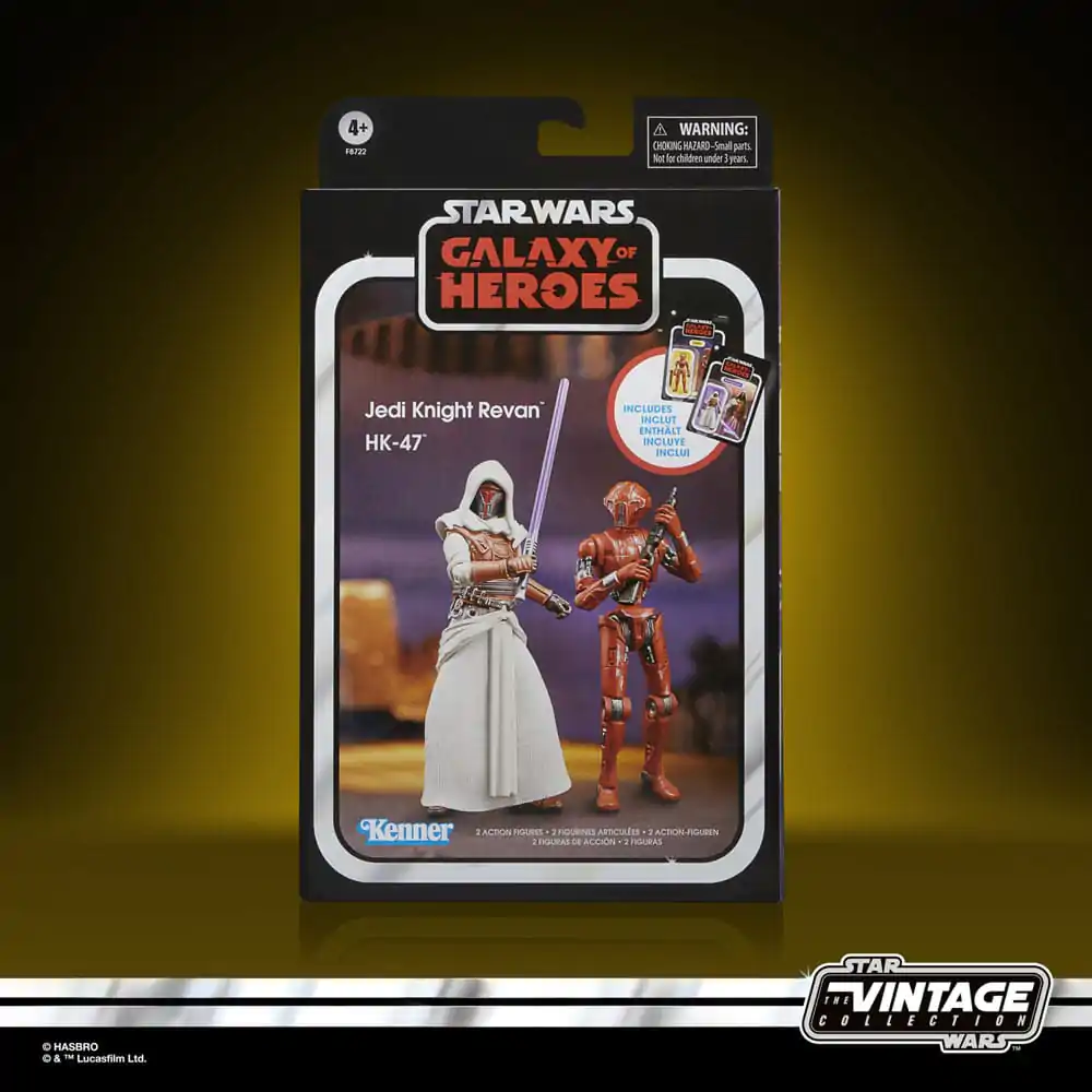 Star Wars: Galaxy of Heroes Vintage Collection Action Figure 2-Pack Jedi Knight Revan &amp; HK-47 10 cm product photo