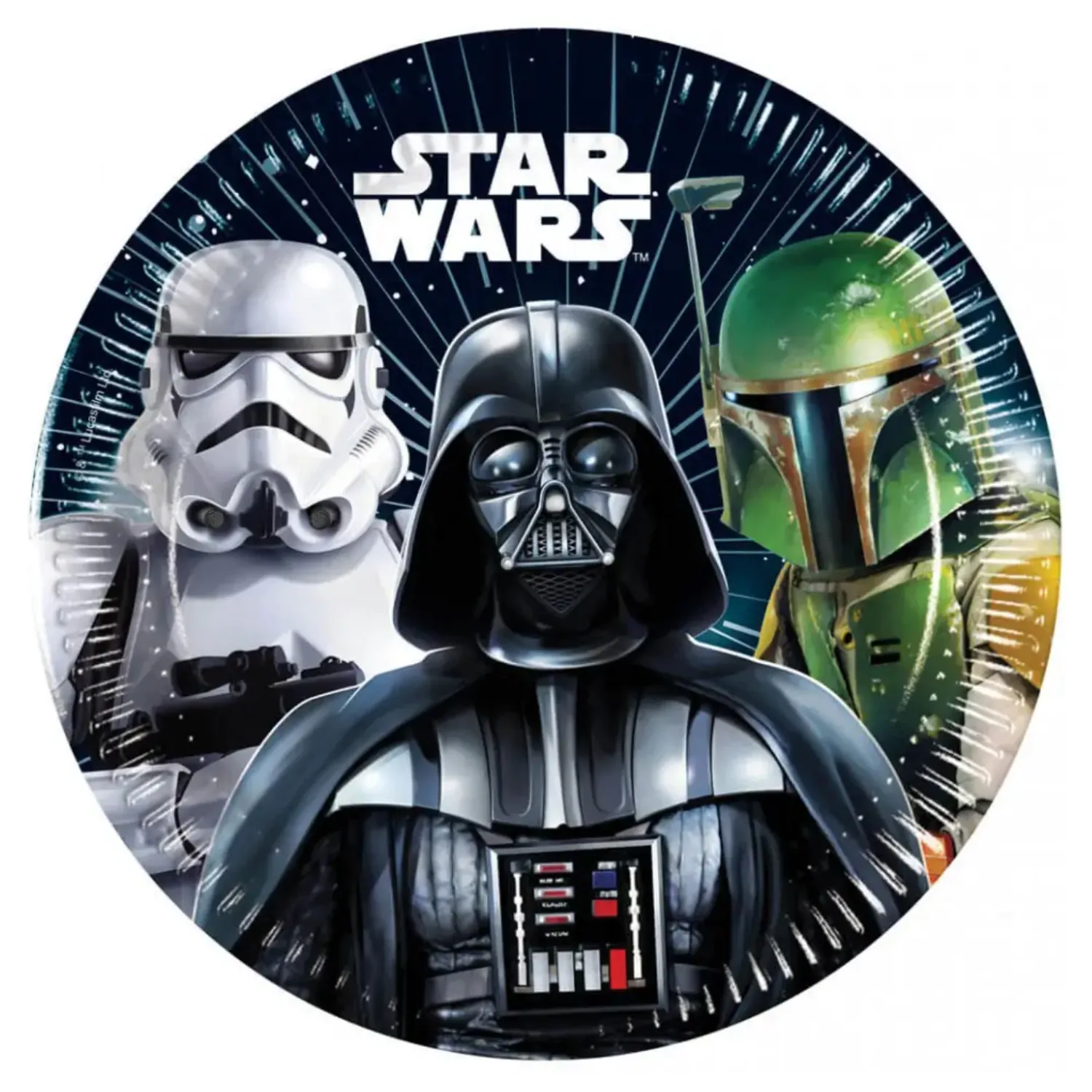 Star Wars Galaxy paper plates 8 pcs 20 cm FSC product photo