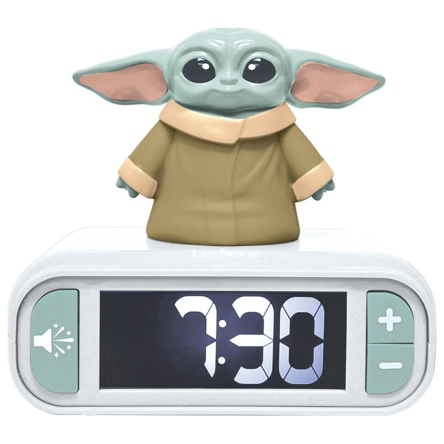 Star Wars Grogu 3D night light digital alarm clock product photo