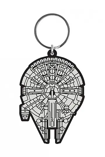 Star Wars Rubber Keychain Millennium Falcon 6 cm product photo
