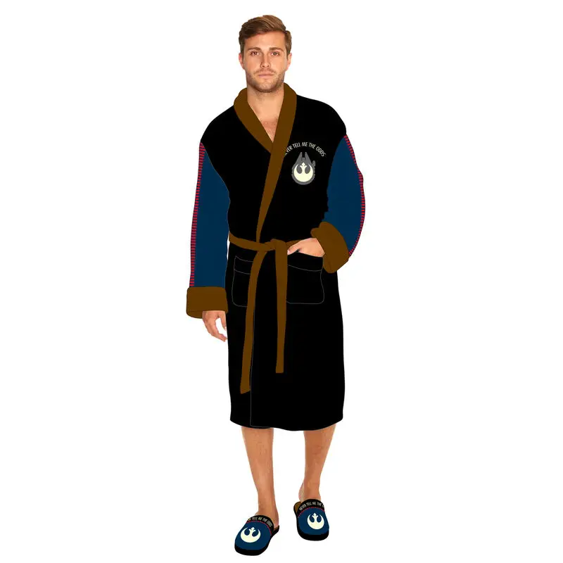 Star Wars Han Solo mens fleece bathrobe product photo
