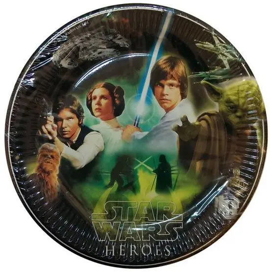 Star Wars Heroes Paper Plate 8 pcs 23 cm product photo