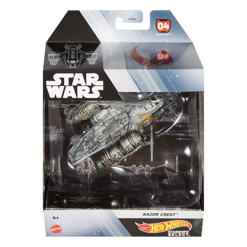 Star Wars Hot Wheels Starships Select Diecast Vehicle Razor Crest product photo