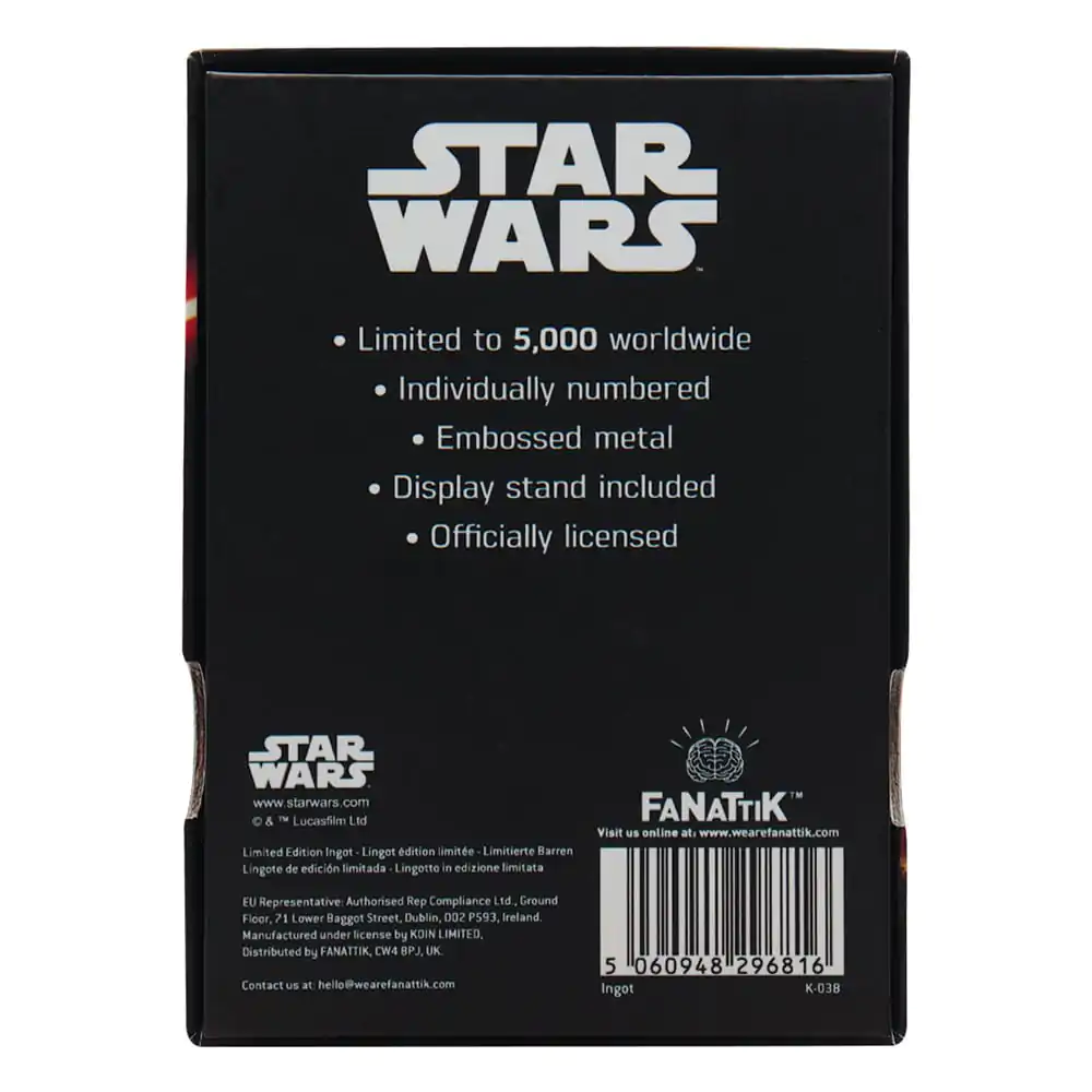 Star Wars Ingot Luke and Vader Limited Edition product photo
