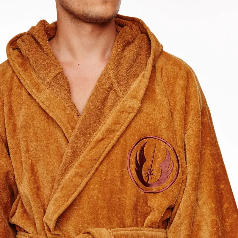 Star Wars Jedi mens toweling bathrobe product photo