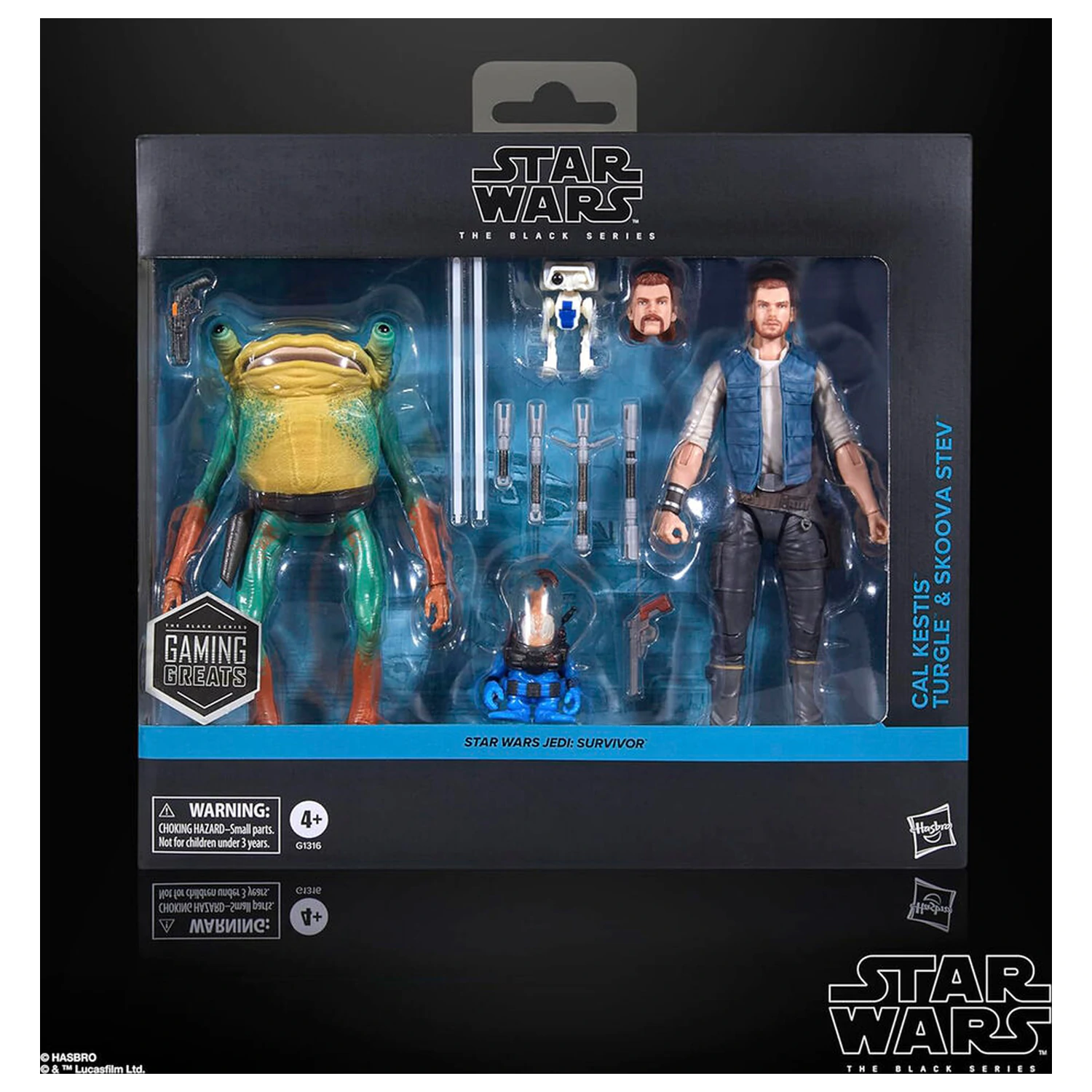 Star Wars Jedi Survivor Cal Kestis Turgle & Skoova Stev blister 2 figures 15cm product photo