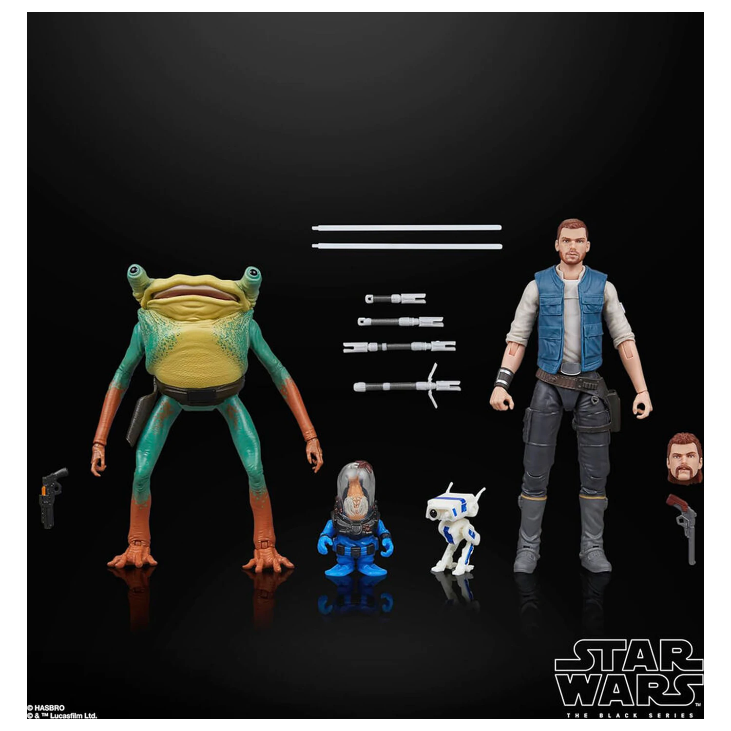 Star Wars Jedi Survivor Cal Kestis Turgle & Skoova Stev blister 2 figures 15cm product photo