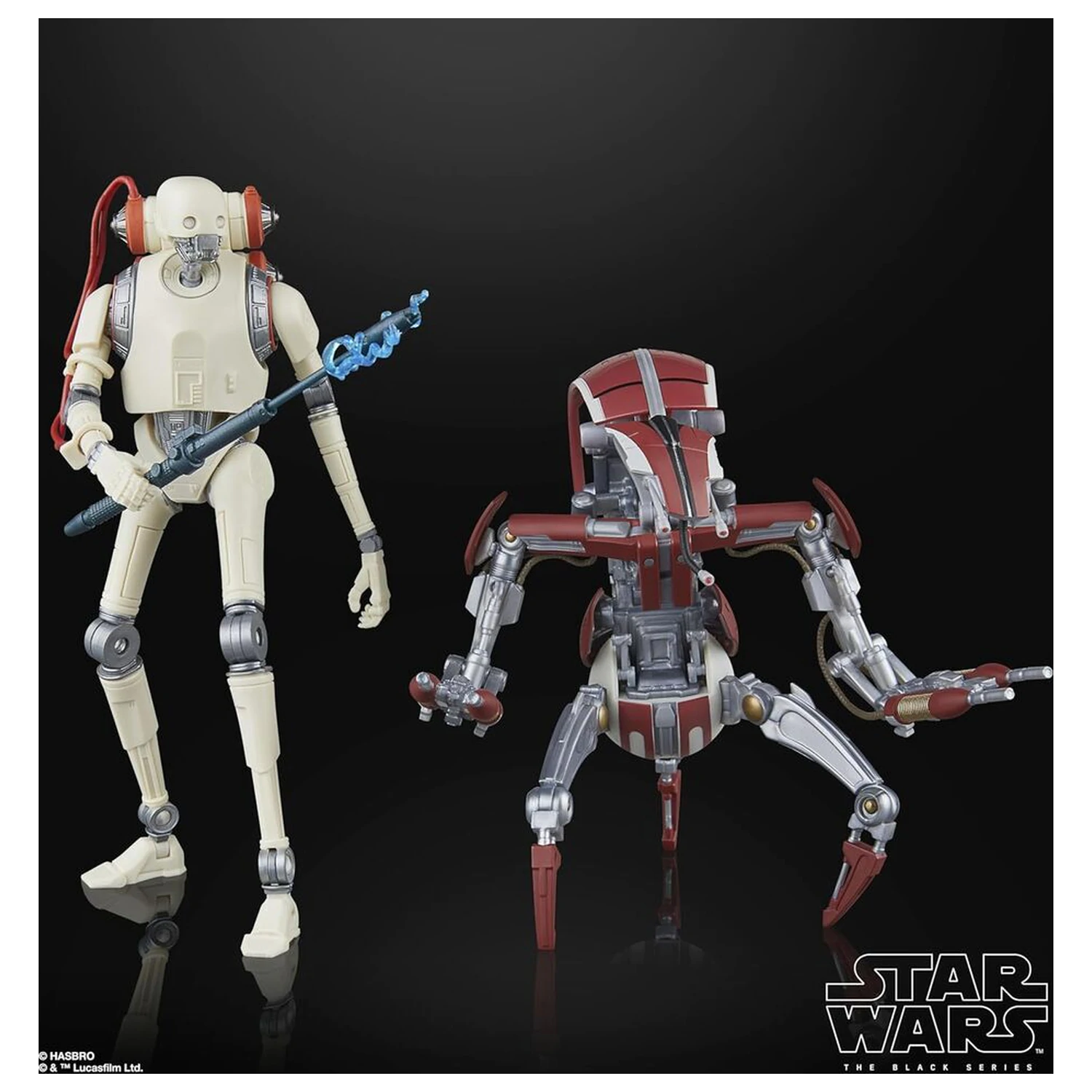 Star Wars Jedi Survivor KX Security Droid Enforcer & Droideka pack 2 figures 15cm product photo