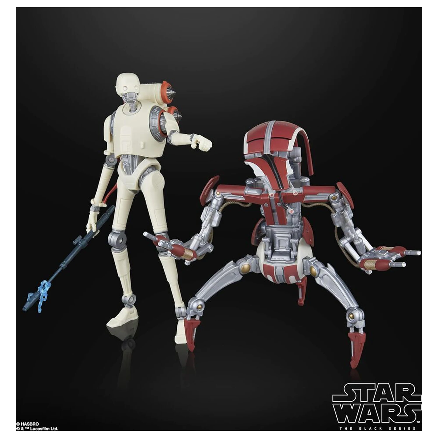 Star Wars Jedi Survivor KX Security Droid Enforcer & Droideka pack 2 figures 15cm product photo