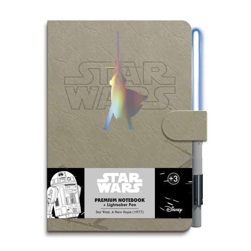 Star Wars Luke Skywalker A5 premium notebook + light sabre pen product photo