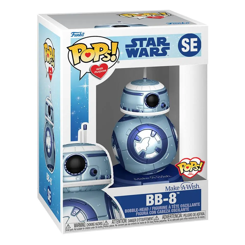 Star Wars Make a Wish 2022 POP! Star Wars Vinyl Figure BB-8 (Metallic) 9 cm product photo